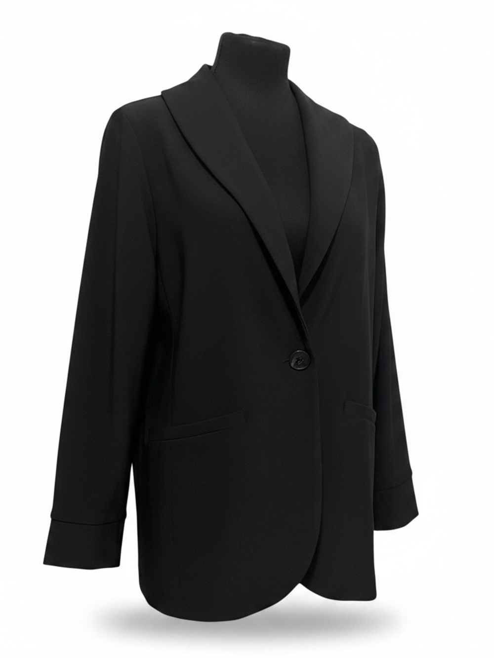 Sympli Single Button Blazer Jacket Black